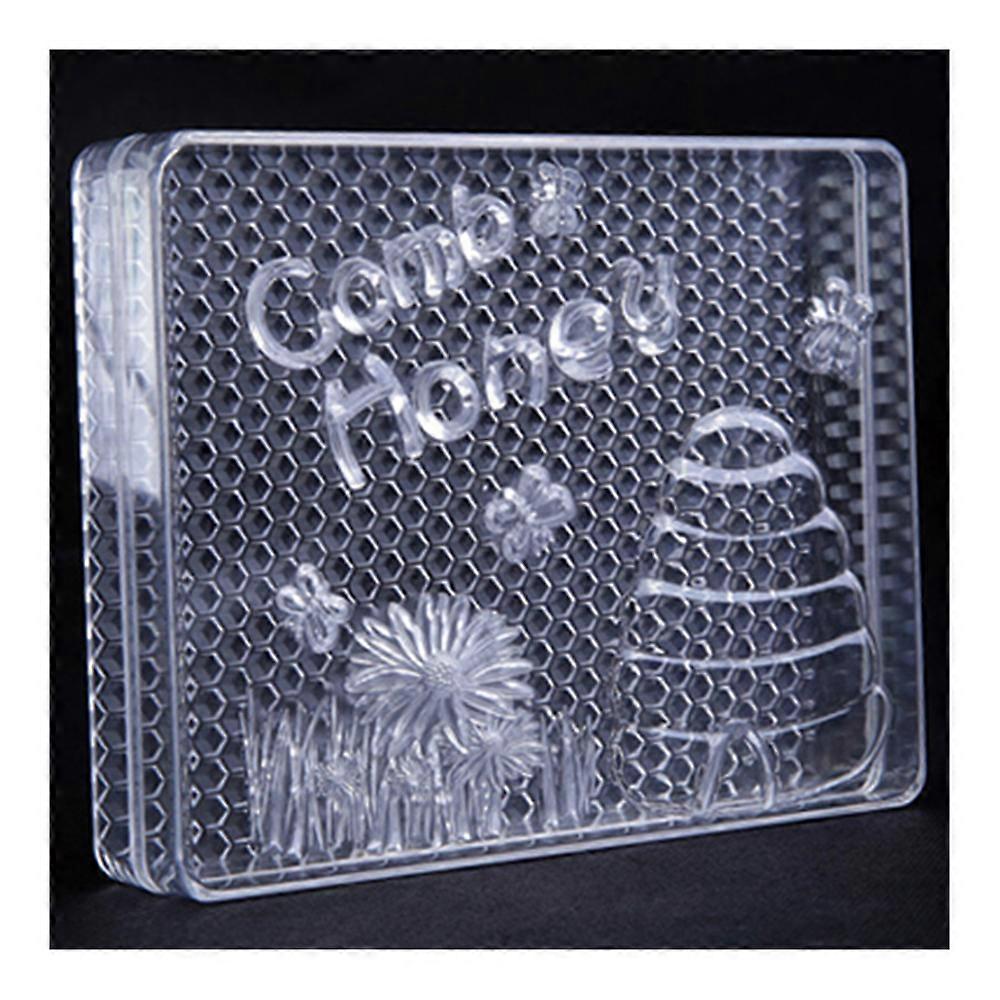 Square Transparent Comb Honey Box Food Level Plastic