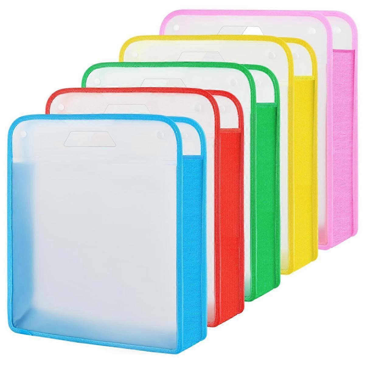 5 Pack Scrapbook Paper Storage Organizer, Multi Color Ekspanderende papir for 12 x 12 ark, Scrapbook Paper Storage