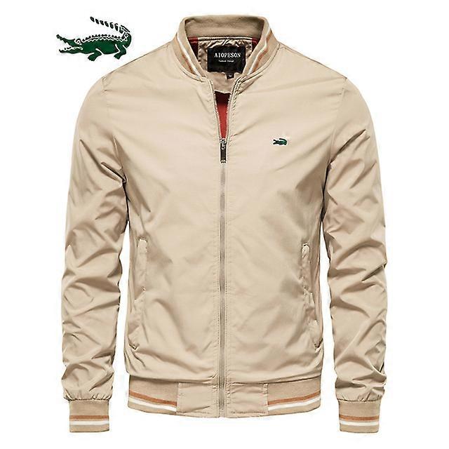 Solid Color Bomber Jacket Men Casual Slim Fit Baseball Mens Jackets New Autumn Fashion High Quality Jackets for Men