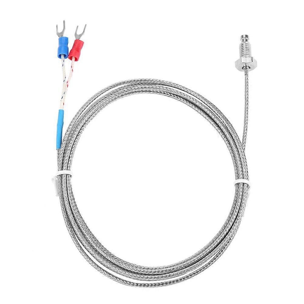 M6 Screw Fine Thread Type K Thermocouple Temperature Sensor Wire 0-400