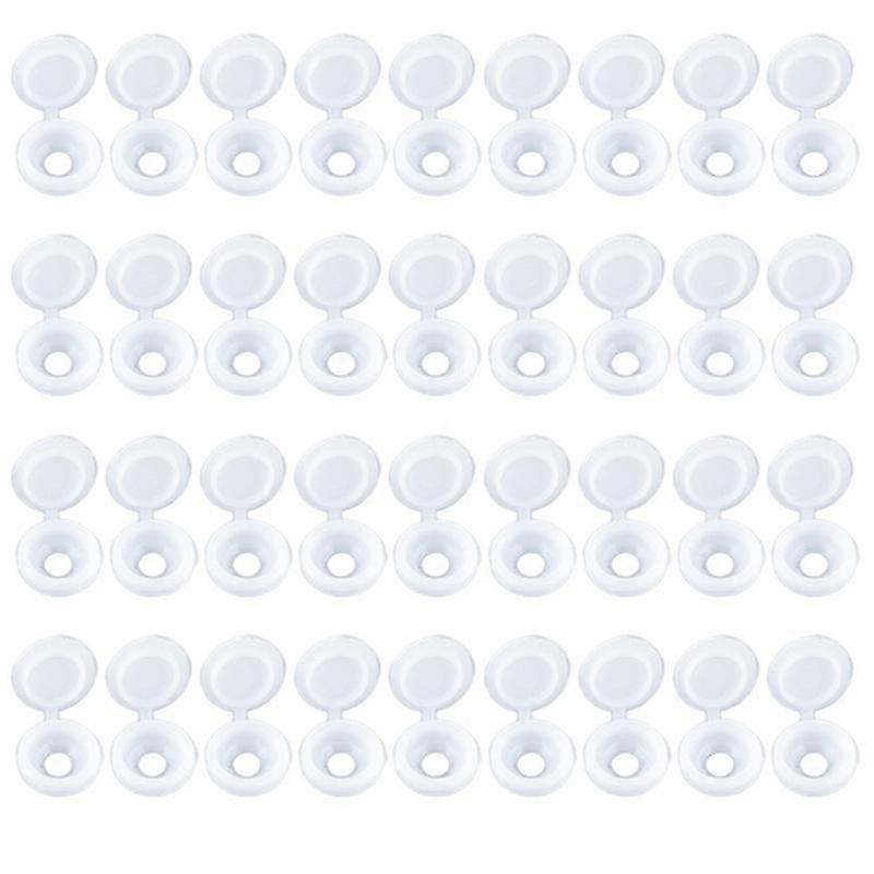 36pcs Screw Caps Hinged Screw Cap Foldable Snap Button Hardware Screw Cover Banmo