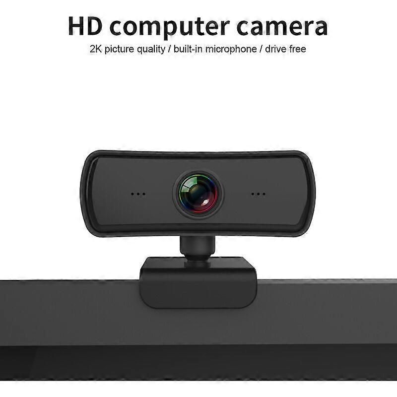 USB Computer Camera, HD Driver-free Network Camera, 1080P Video Live Conference Camera, Monitor