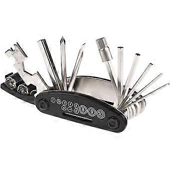 16-en-1 Multi Fonction Vélo Pliant Vélo Vélo Cyclisme Mécanicien Combinaison Ensemble D’outils De Réparation avec Al