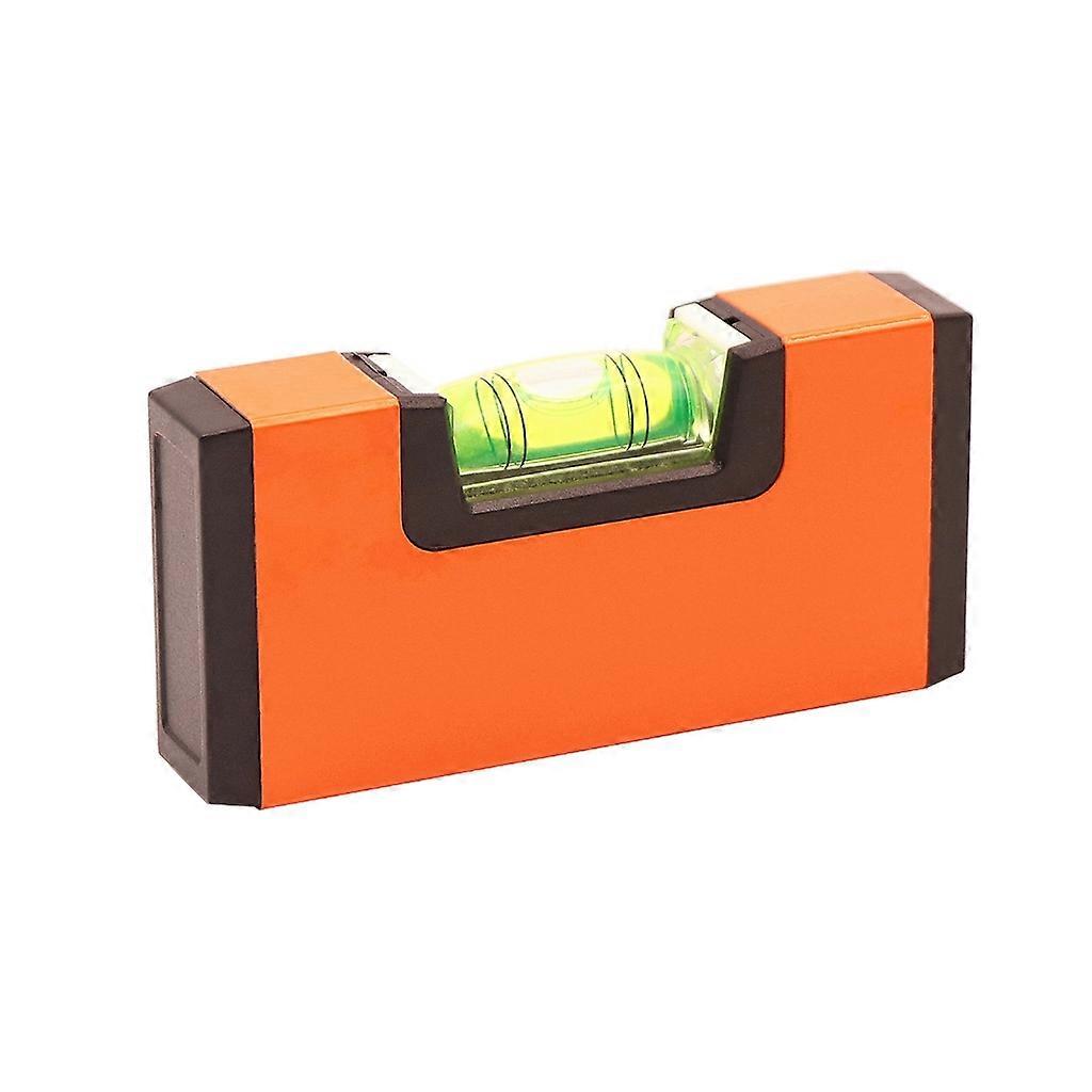 Portable Mini Spirit Level with Magnetic Base Small Pocket Bubble Measuring