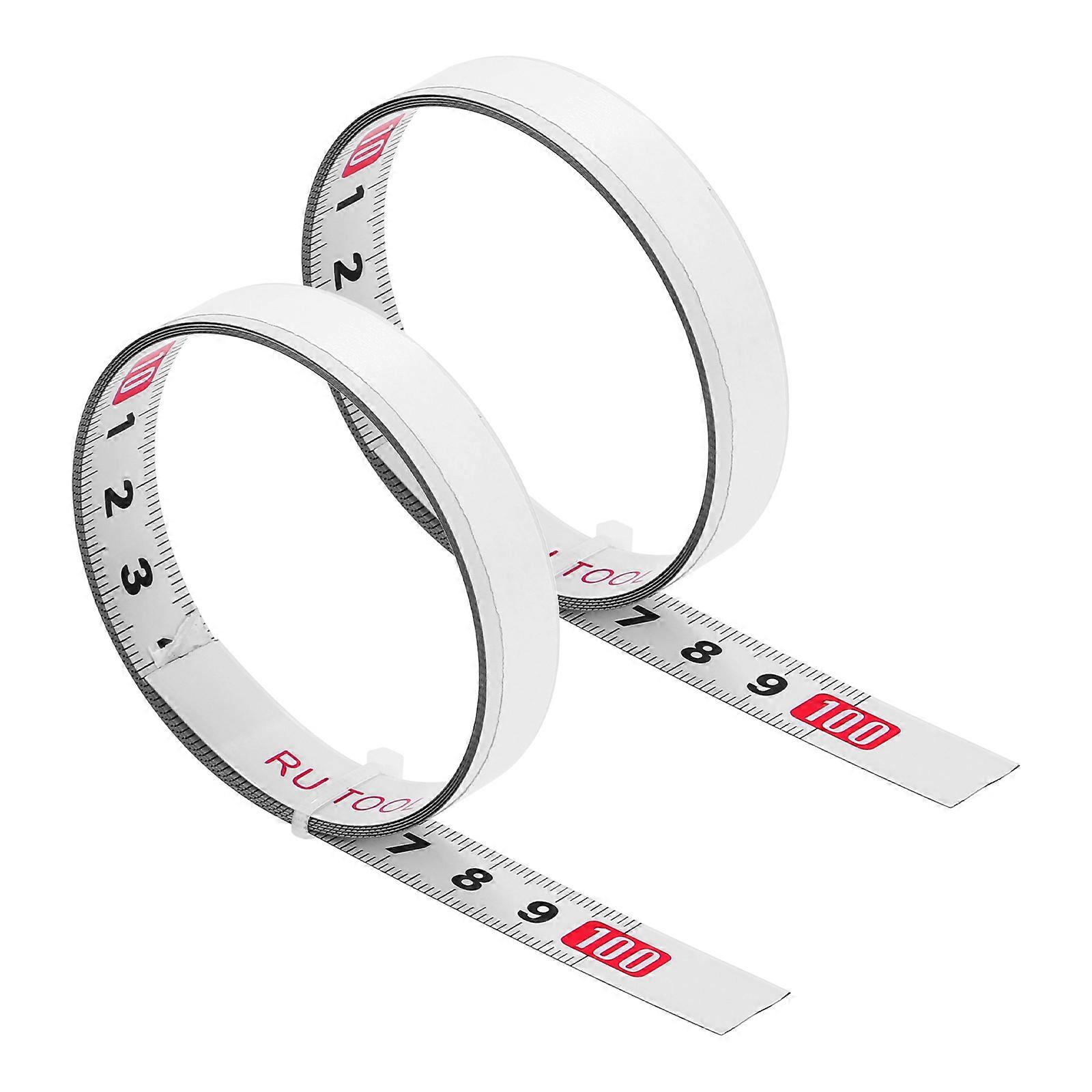 Rubber Tape Adhesive Back 1m Measuring Tape Workbench Ruler 1m Ruler Measuring Adhesive Backed Tape