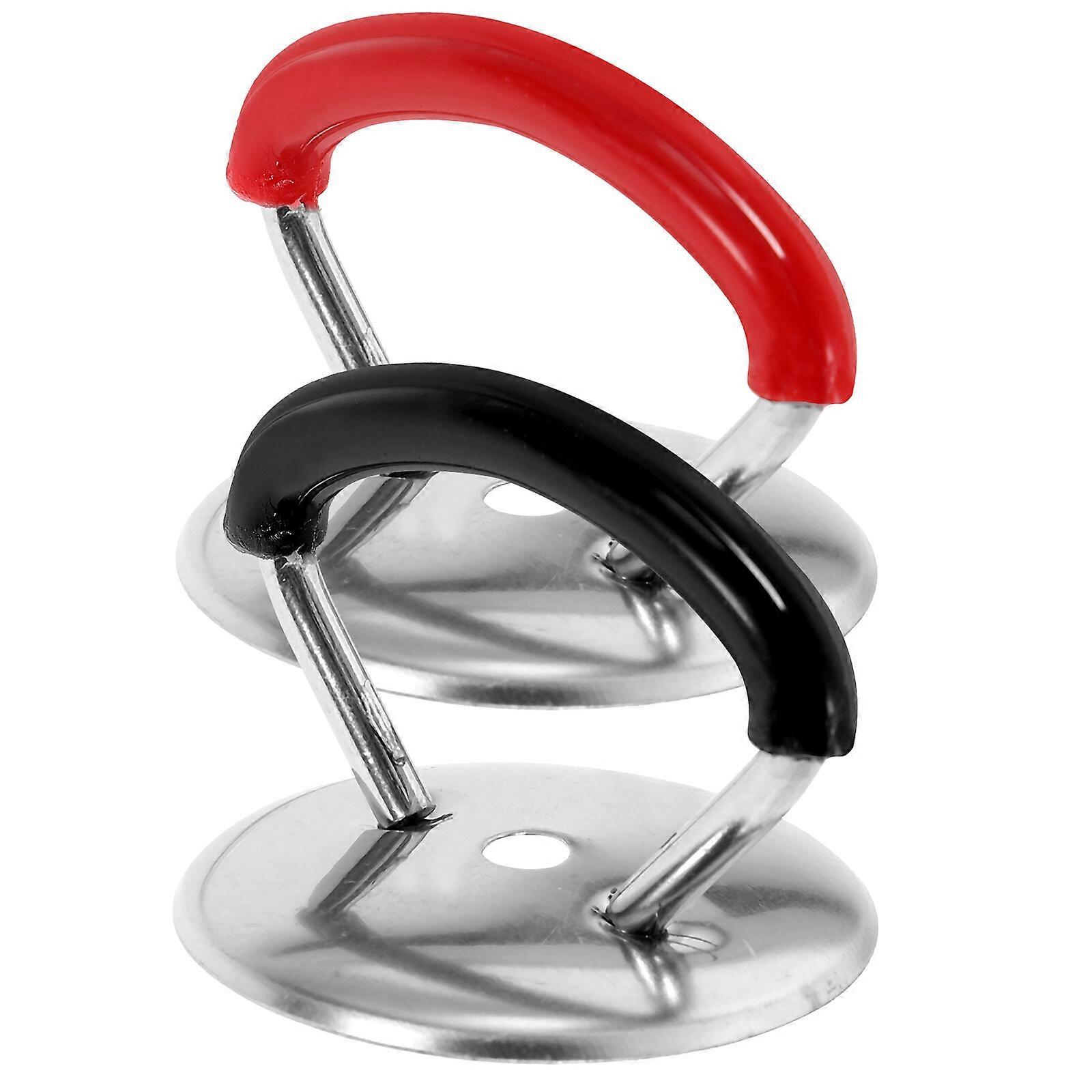 2 stk lokkknapp plast rustfritt stål lokkhåndtak utskiftbar pan glass lokk håndtak pottelokk håndtak