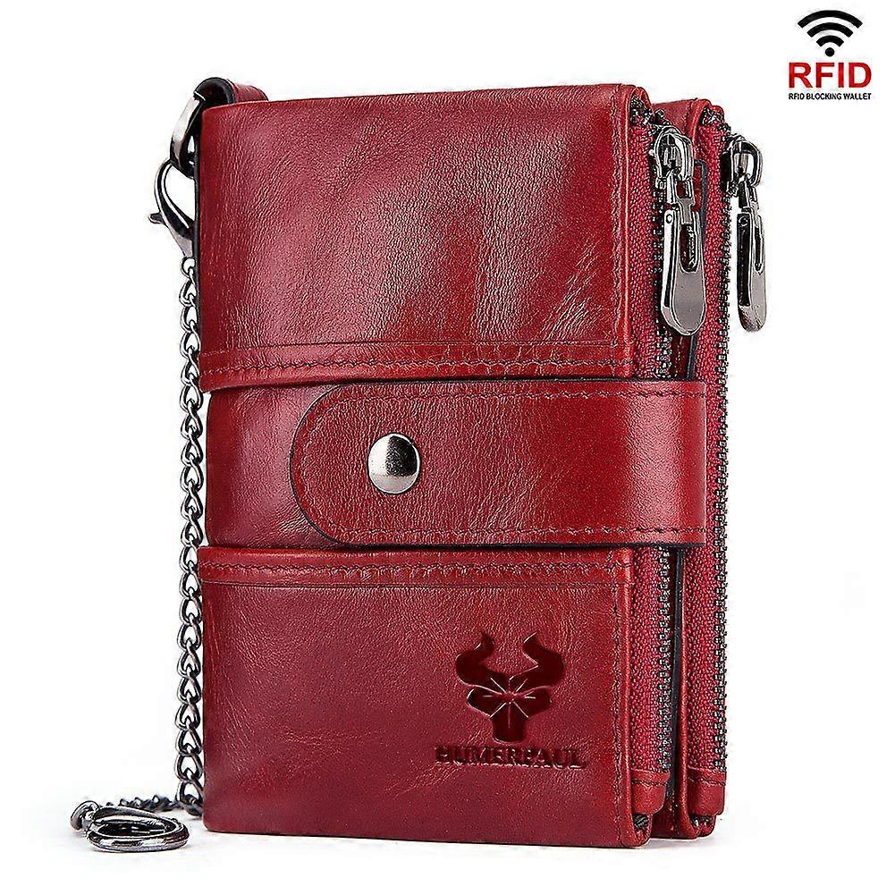 Genuine Leather Anti-theft Wallet