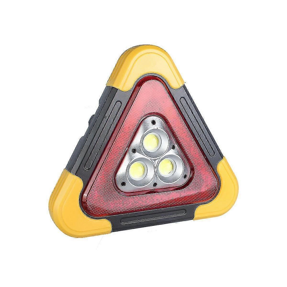 Led Car Warning Light Triangle Warning Light Waterproof Triangle Emergency Light Multi-function Saf