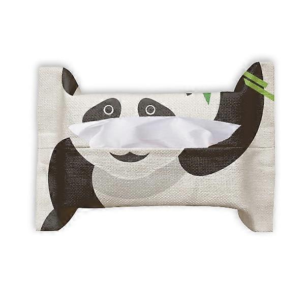 Chinese Panda Bamboo Traditional Art Pattern Paper Towel Tissue Bag Napkin Bumf