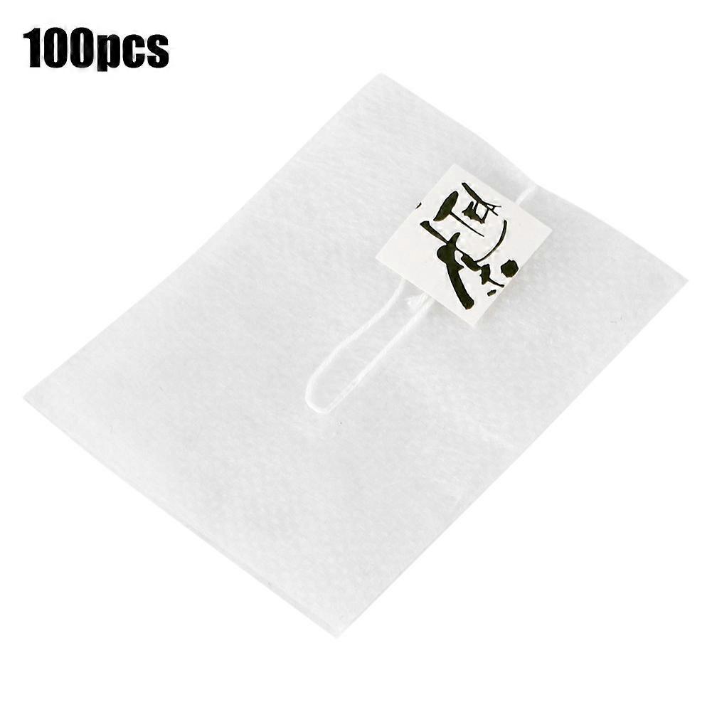 100pcs Non-Woven Empty Tea Bags Filter Infuser with Drawstring