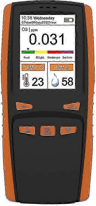 Tragbarer Ozonanalysator Multifunktionales O3-Ozonmessgerät Luftdetektor Smart Sensor Ozonmessgerät Luftqualitätsmonitor - JA