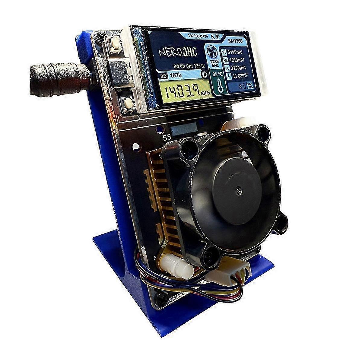 Nerdaxe Nerdminer Bitaxe 500gh/s Vertical Miner Bm1366 Asic Chip Solo Lottery Btc Miner Lottery Min