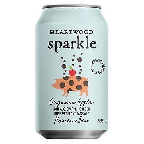 Heartwood Sparkle Organic Apple Non-alcoholic Sparkling Cider, 355 Ml (Case Of 24)