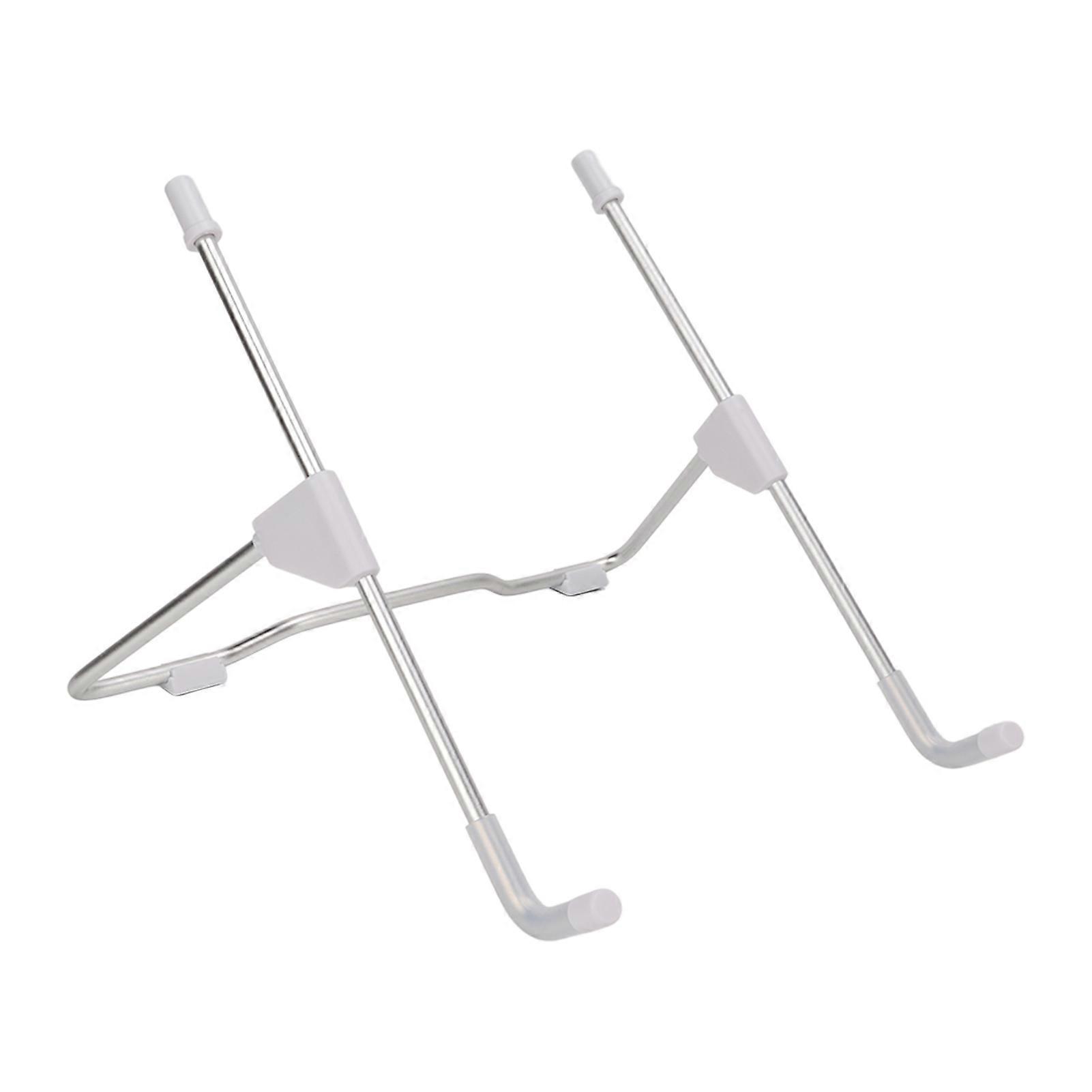 White Tablet Stand: Adjustable Foldable Aluminium for Heat Dissipation