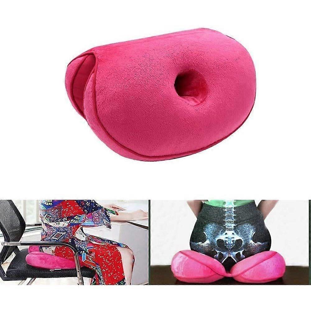 Macaron cushion office chair cushion- Rose red folding