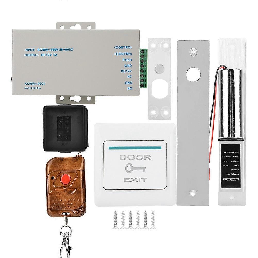 Two wire Electric Lock Access Control Wireless Receiver Door Entry System Kit (AC90-260V）