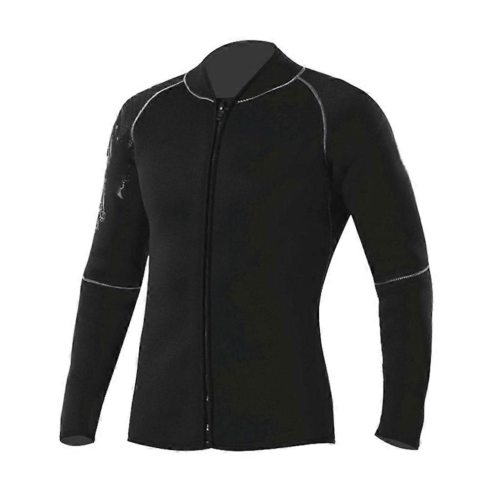 SLINX Uomo Donna Neoprene Tuta a maniche lunghe Giacca Muta subacquea Cerniera frontale superiore (L)