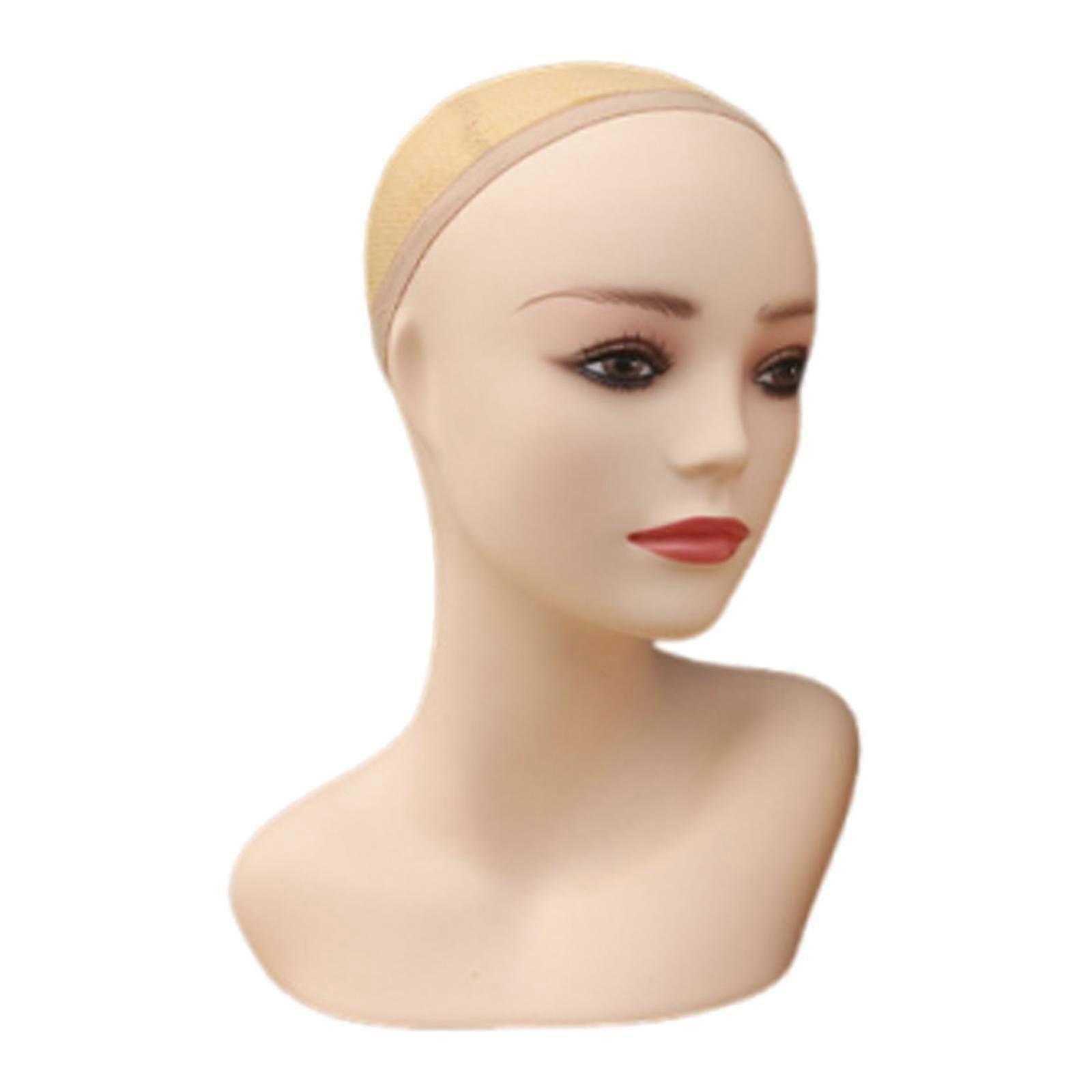 Realistic Mannequin Head Wig Display Model for Scarf Wig Making Styling Hats 34cm