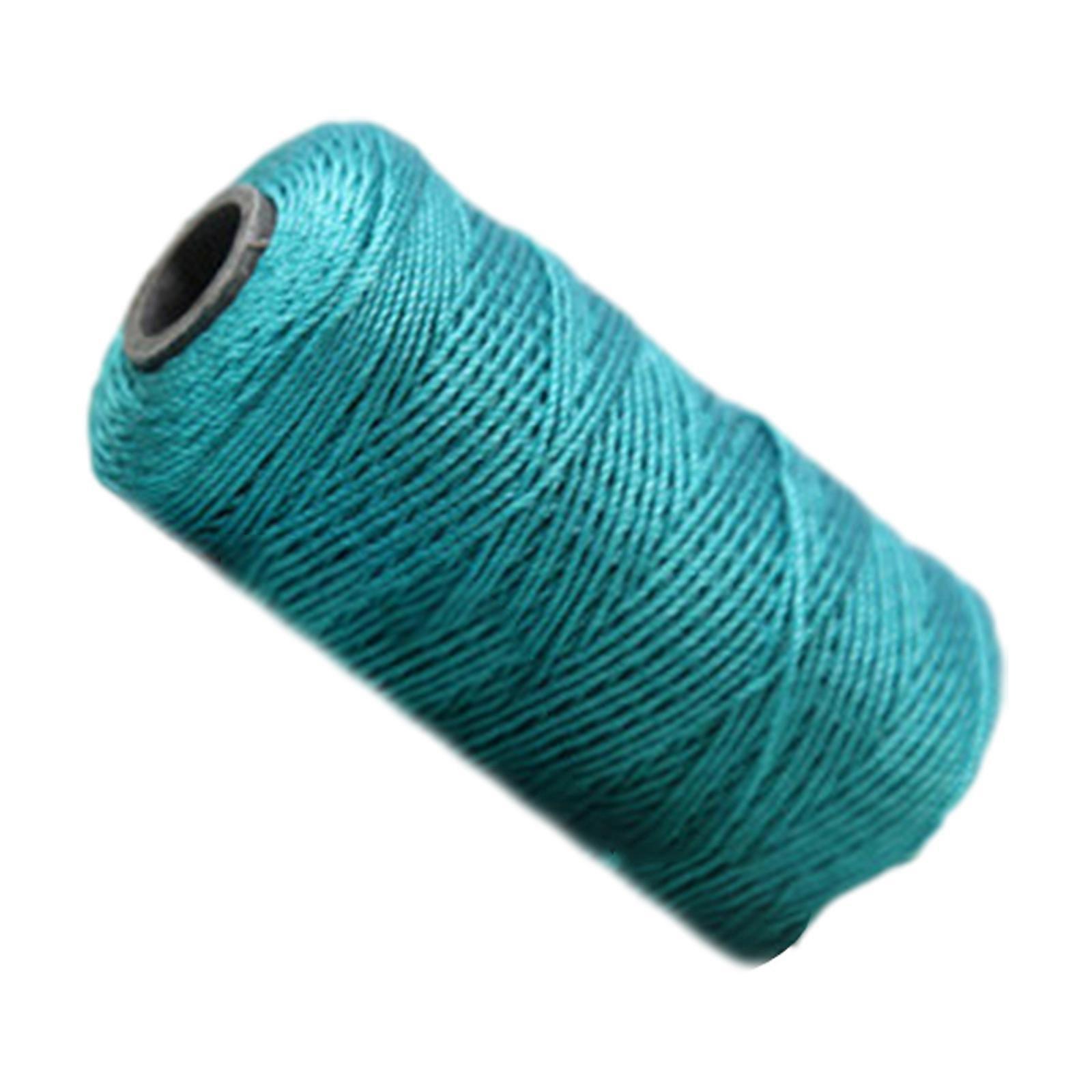 Sewing Thread Polyester Threads Strong Durable Twine Twisted Thread for Hand Machine 1.5mm Thick Thread Macrames Cord  27 blue green