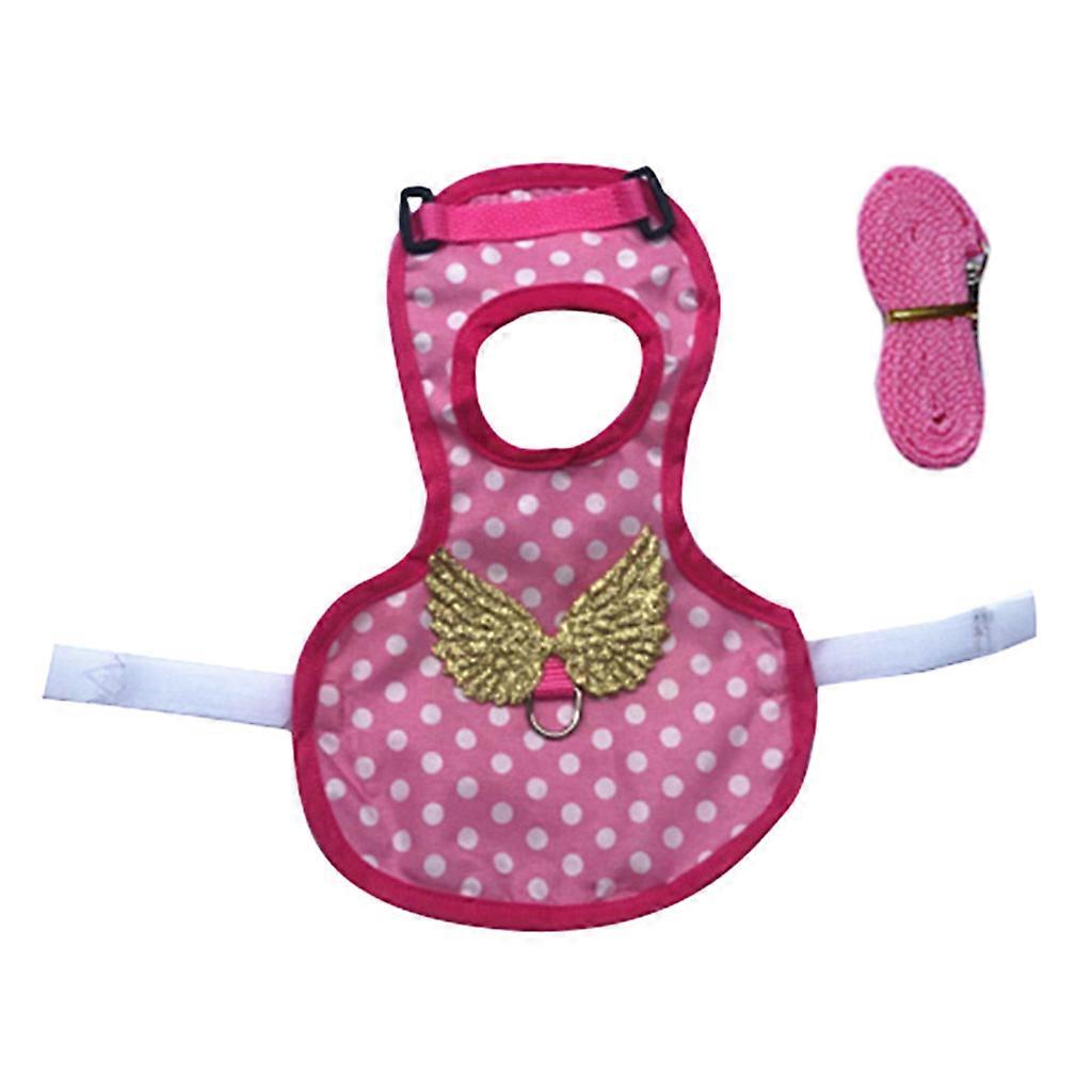 Chicken Harness with Leash Adjustable Chicken Leash for Hen Duck Goose Breathable Comfortable Lovely Pet Harness 2 Sizes M