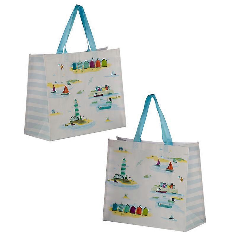 Shopping Bag Seaside and Beach Design Durable Reusable Shopping Bag