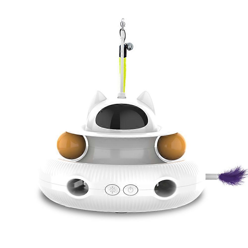 4 in 1 Motorized Cat Toy - Interactive Cat Toy - Intelligent Cat Toy for Self-Entertainment