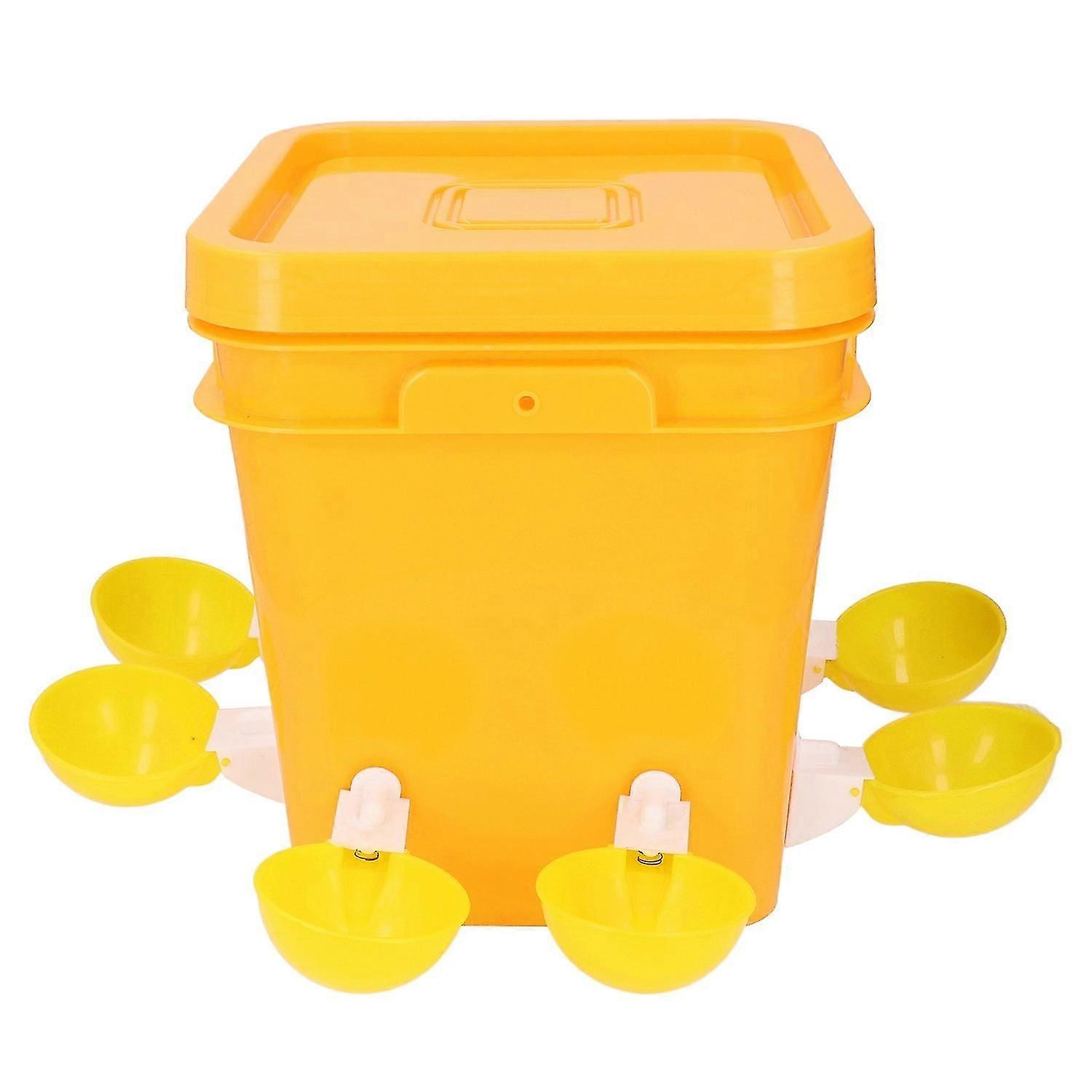 Automatic Chicken Waterer Set Low Spillage Self Replenishing Poultry Waterer Dispenser for Chicken B