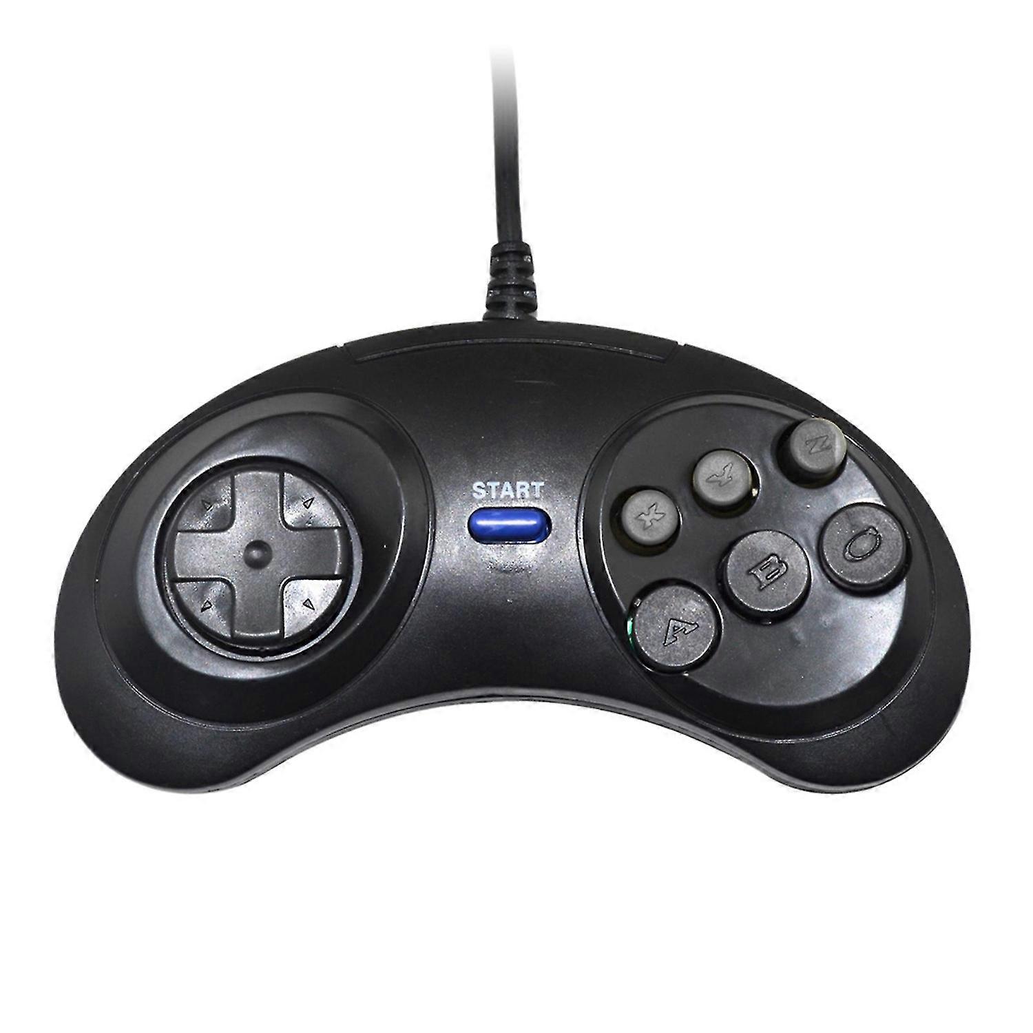 Wired Gamepad Plug And Play 6-Key Layout Disc Direction Button Acceleration Ergonomic No Delay Game 