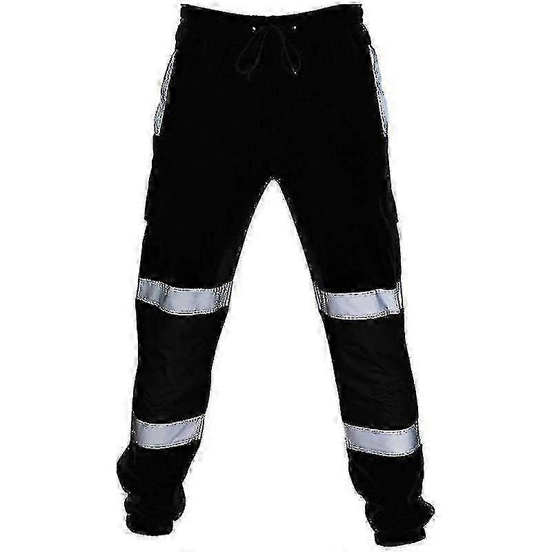 Ενήλικες Ασφάλεια Εργασίας Παντελόνια Hi Vis Viz Ορατότητα Ελαστική Μέση Πουλόβερ
