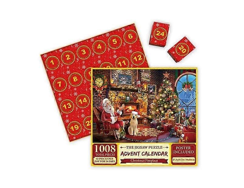 クリスマス アドベント カレンダー 2023 クリスマス ジグソー パズル、クリスマスジグソー パズル 1000PCS、大人と子供のためのクリスマス ギフト カウントダウン