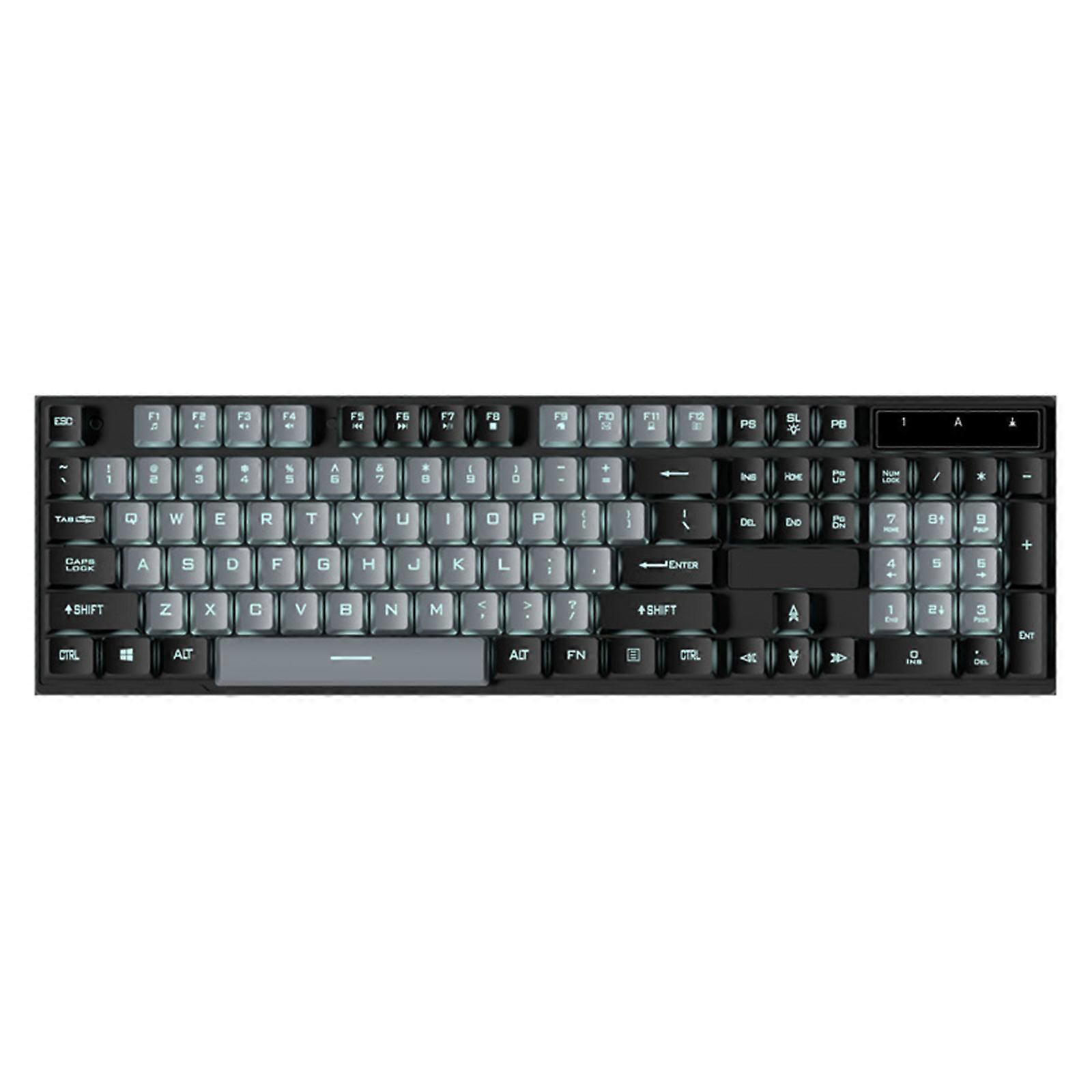 Rainbow LED Backlit Wireds Keyboards with Comfortable Typing Angle and High Quality Keycaps for Long Use Multicolor