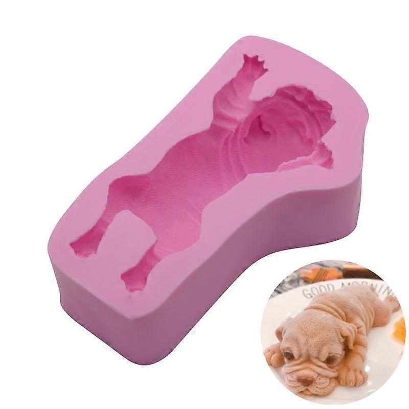 Shar Pei Model Mousse Silicone Mould Decorative DIY Chocolate Ice Cream Baking Mold