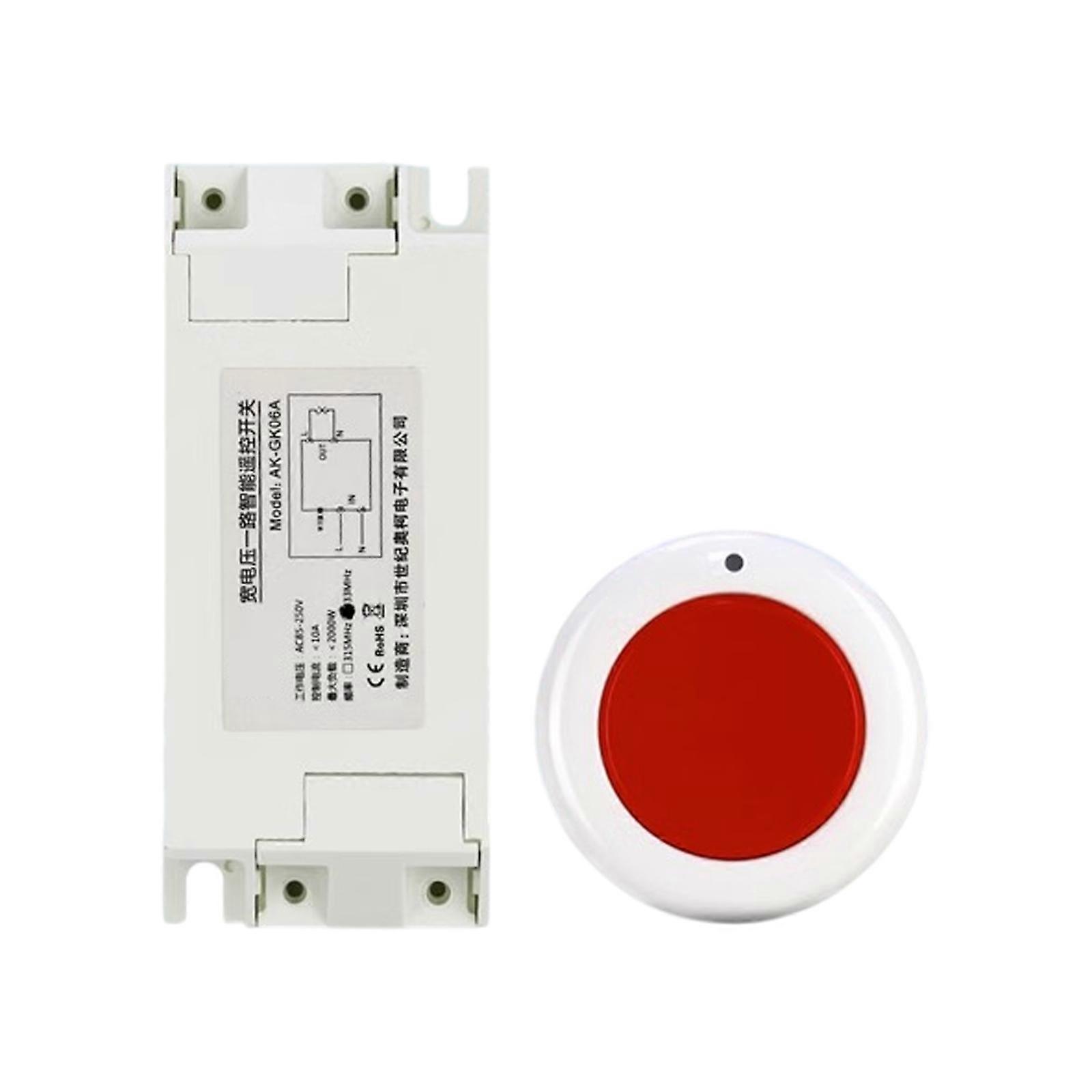 433Mhz Remote Control Relaying Switches 1 Channel Wireless Remote Control Switches Relaying Receiver Transmitter white red