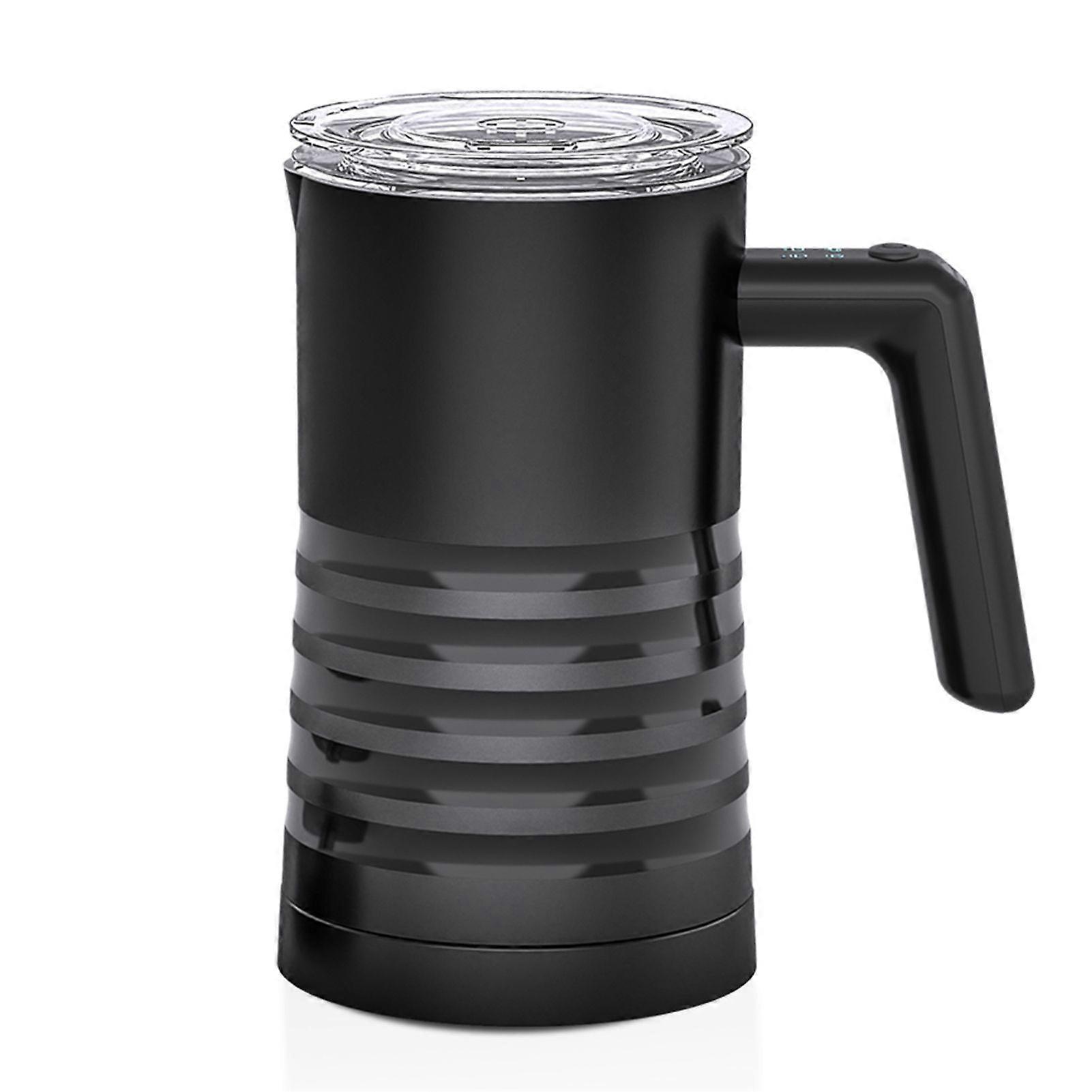 Montalatte elettrico e vaporiera 4 in 1 Scaldalatte automatico 400W Interno antiaderente 580ml Produttore di schiuma di latte in acciaio inossidabile caldo/freddo per caffè/caldo C