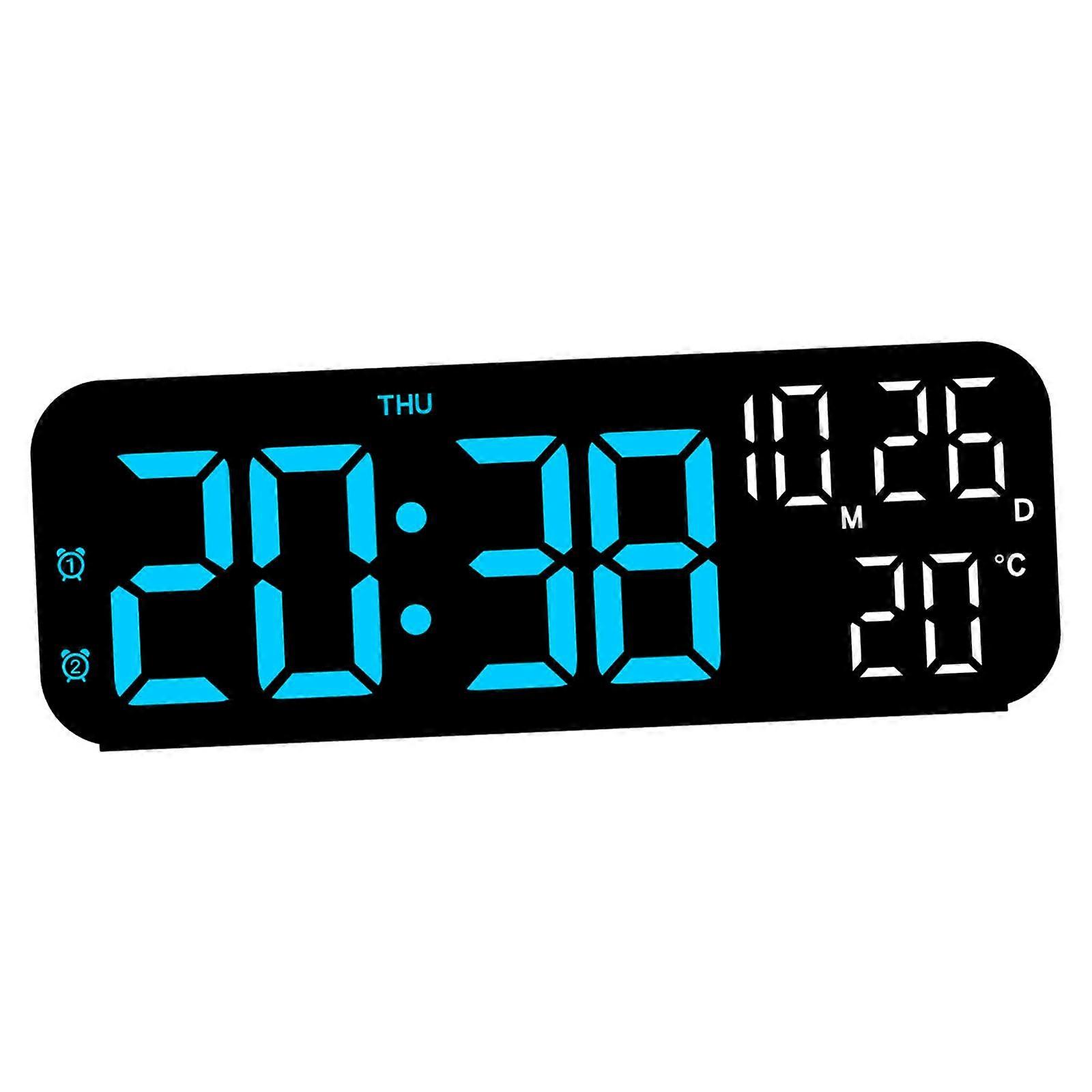 Digital Alarm Clock Table Clock Dst Voice Control Function Temperature Display 3