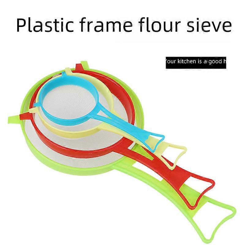 Plastic powder sieve soybean milk sieve household flour sieve juice filter screen filter screen filter funnel