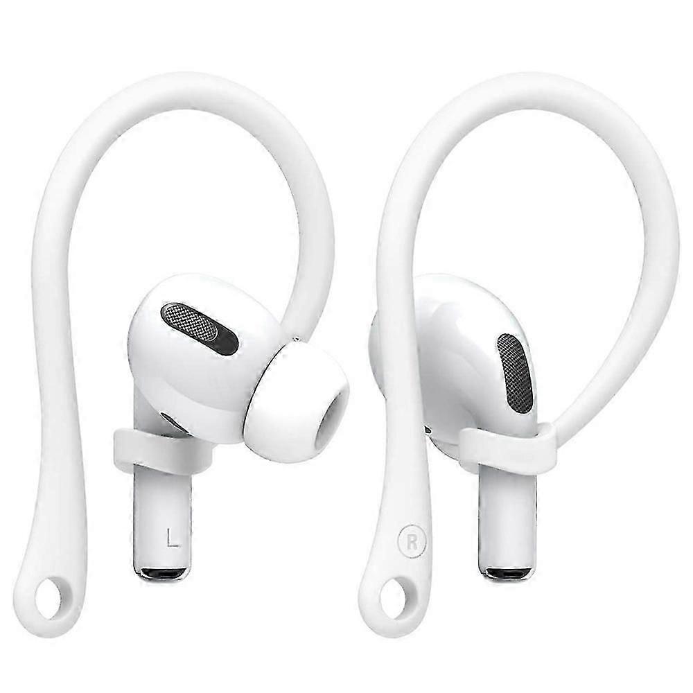 2 زوج من خطافات الأذن مصممة للتوافق مع APL AirPods ، مصممة ل AirPods Pro ومصممة لسماعات AirPods 1 و 2 ، مضادة للانزلاق ، تصميم مريح ، Durab