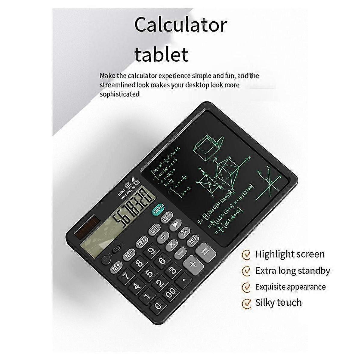 ZH70 Handwriting Tablet Desktop Calculator Financial Accounting Calculator Office Writing Draft Mem js