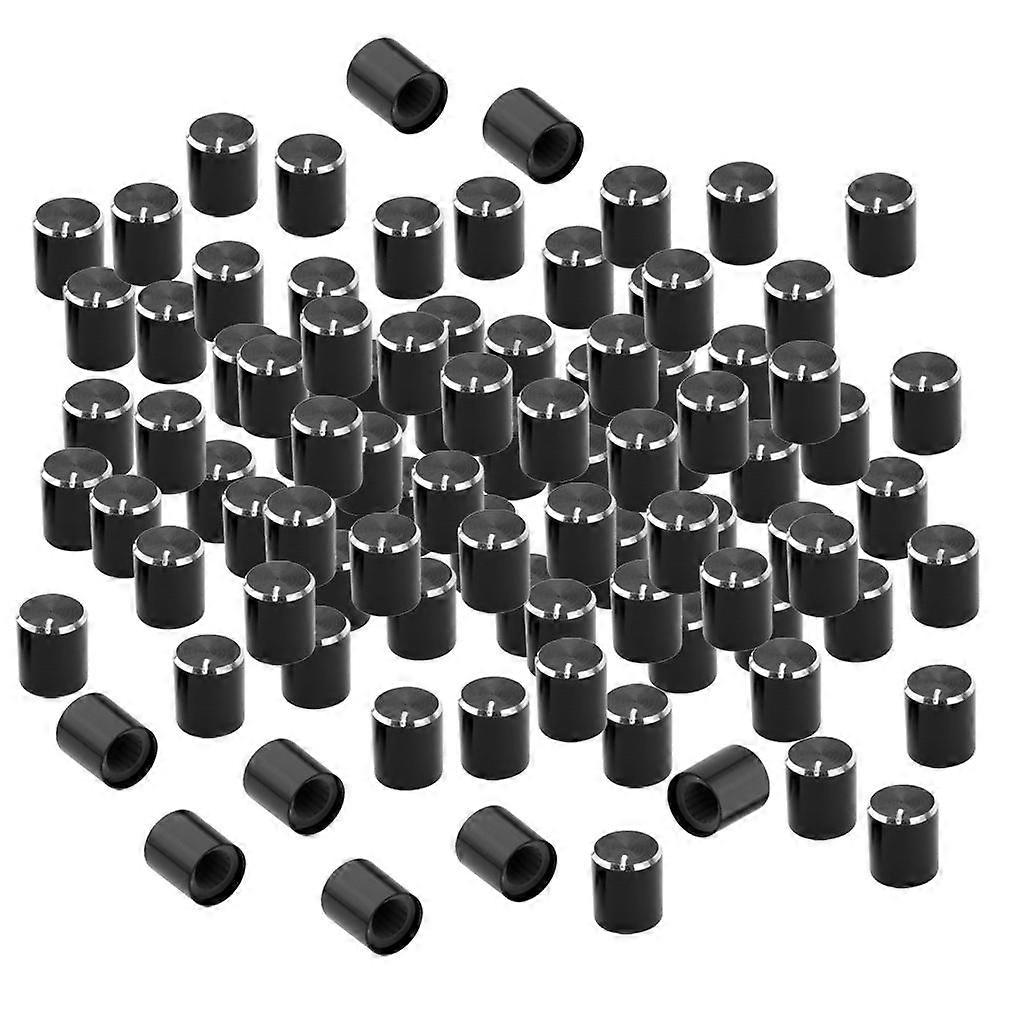 100 Pieces Adjustable Rotate Button Potentiometer Control Knobs, Aluminum Rotary