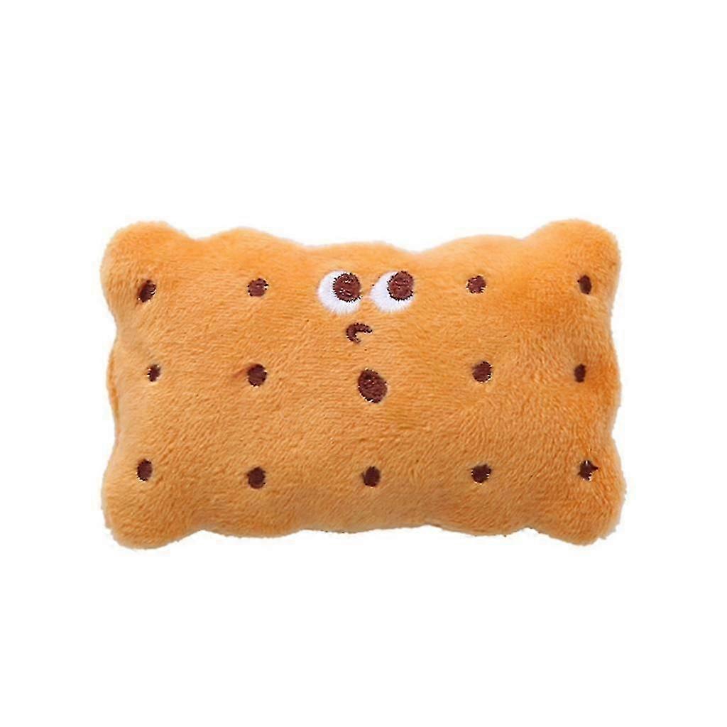 Pet Toy Extra-tough Stuffed Biscuit Peanut Shape Toy Interactive Dog Chew Toy