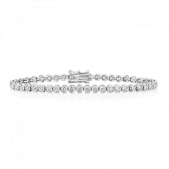 Diamond Jewellery 18ct Gold Tennis Bracelet BDQ718W/FG5
