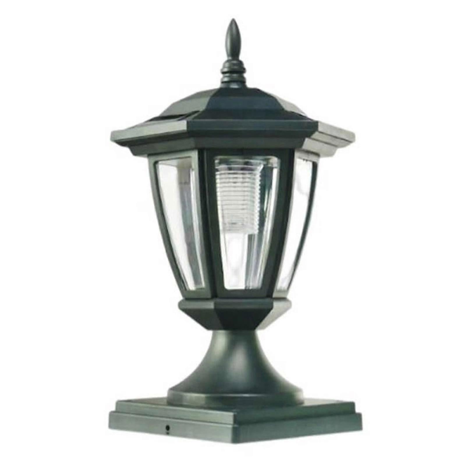 Solar Powered Fence Post Lights Waterproof Automatic Decorations Cap Lamp For Garden Lawn Pathway Driveway