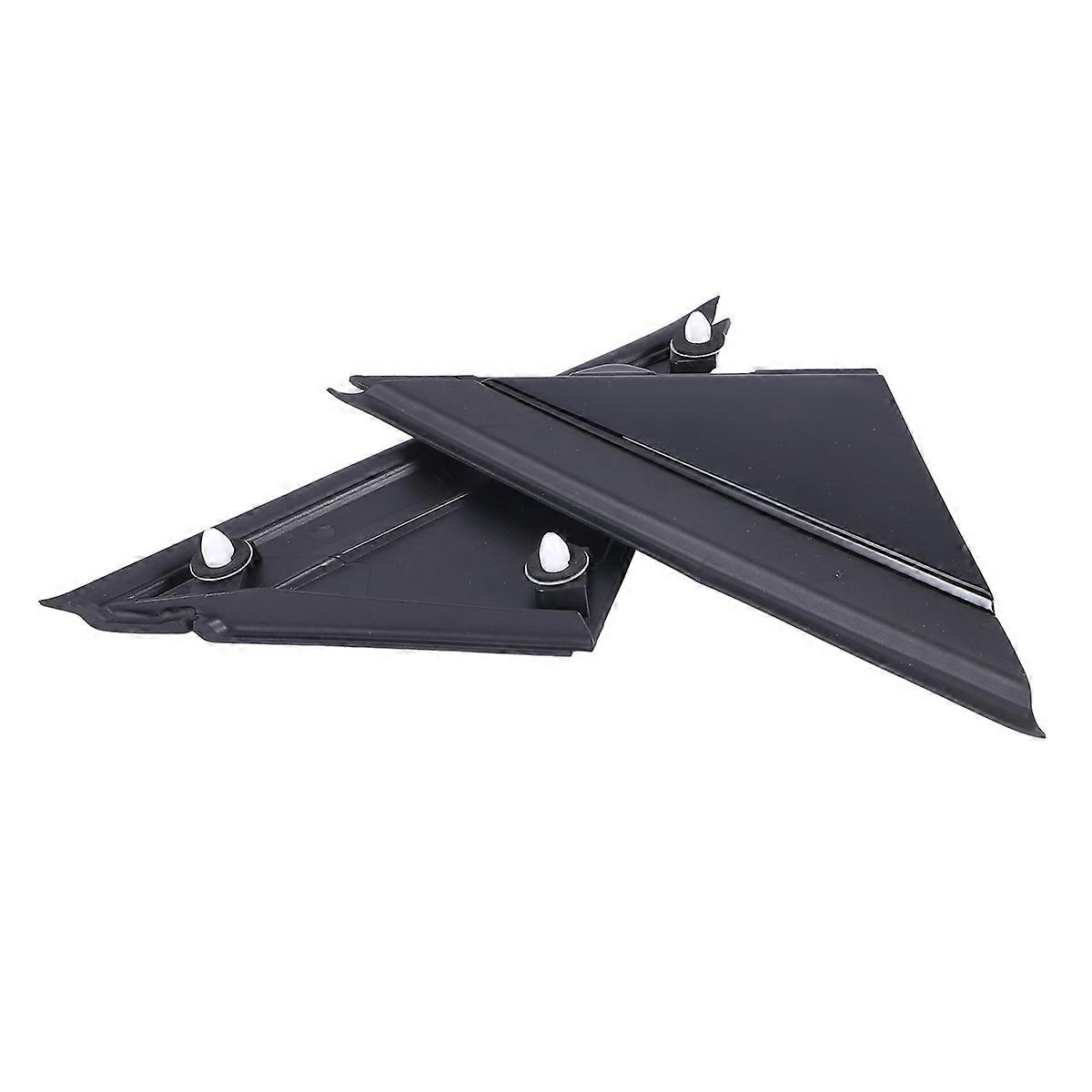 Car Left & Right Door Mirror Flag Cover Molding Triangle Cover