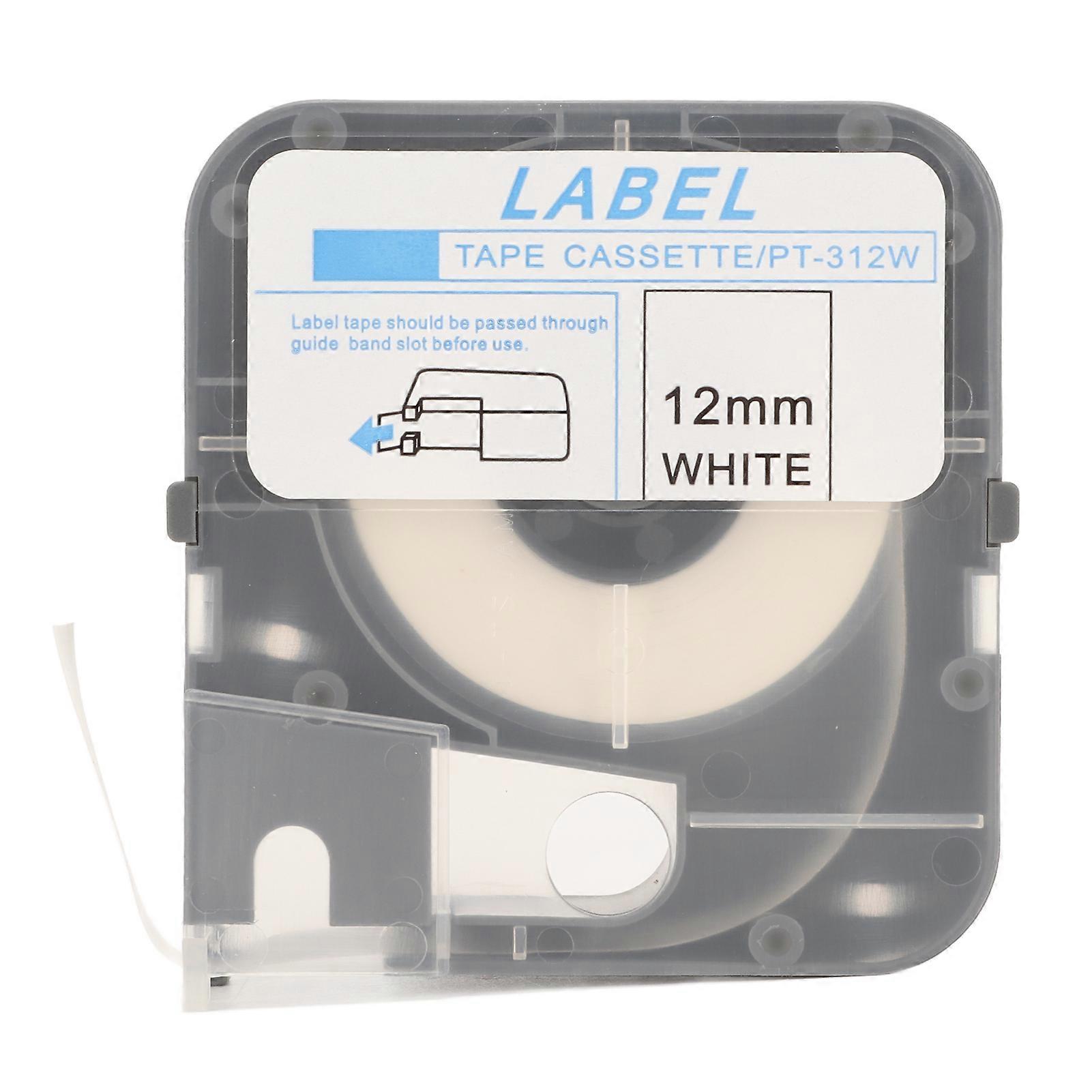 Maker 8m Long 12mm Wide PET White Label Tape Replacement with Shell LM 380E LM 390A LM 370A for LM 380A