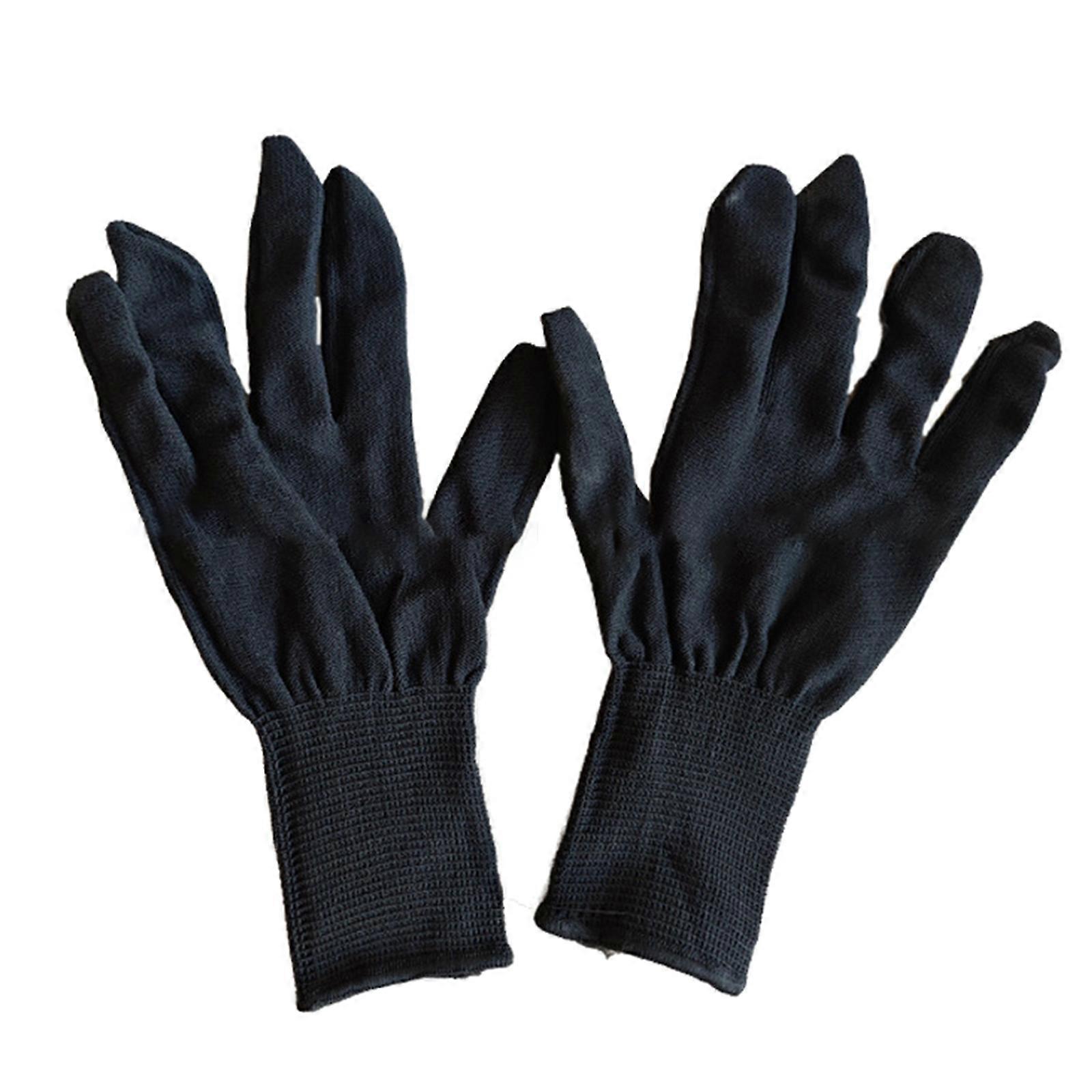 1paire de gants tricotés thermiques unisexes Polyvalents Écrans tactiles Élasticités Gants pour conditions froides Noir
