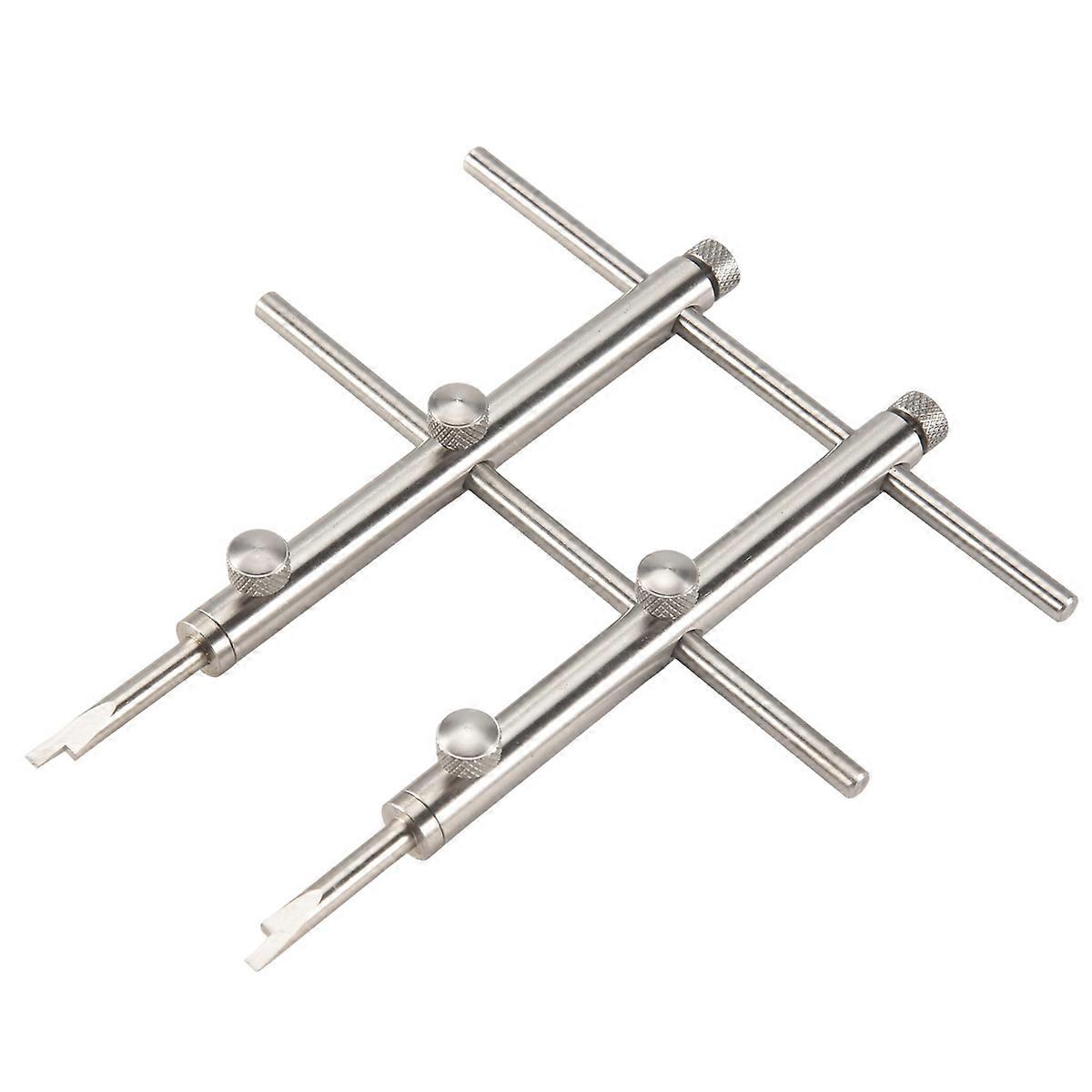 Lens Spanner Wrench Repair Open Tool Ring Remover Stainless Steel With Three Set Driver For Dslr Cam