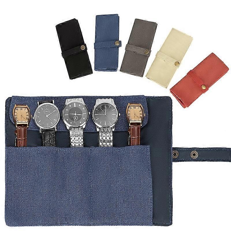 Nylon Canvas Watch & Strap Portable Storage Bag