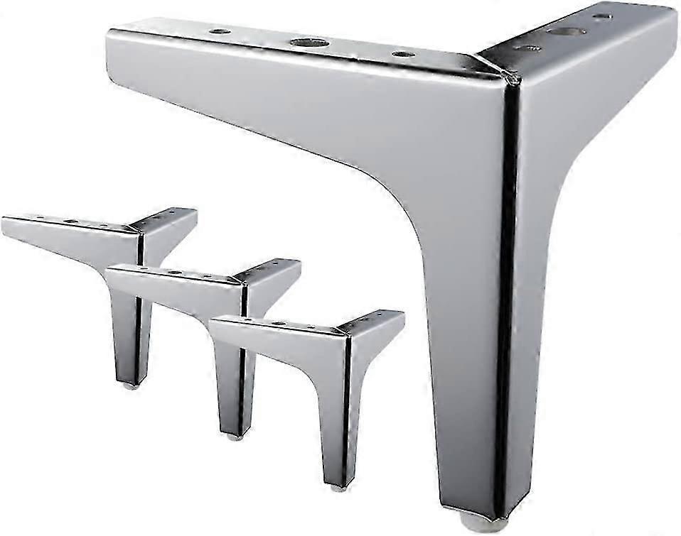 Triangular Metal Furniture Feet Replacement for Cupboard Sofa Couch Shelf Ottoman Set of 4