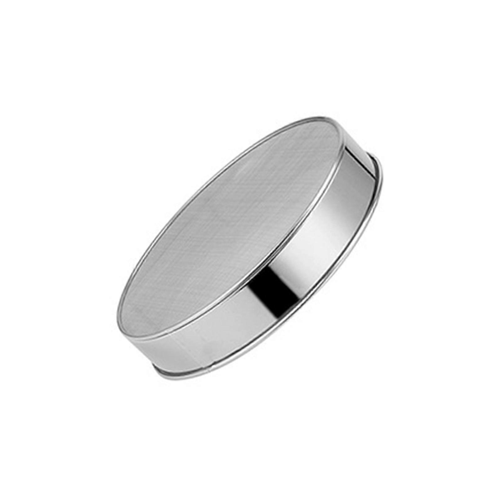 Silver Color Sieve Flour Sieve Fine Screen Filter Bakings Sieve Stainless Steel Material Gift for Cooking Enthusiasts