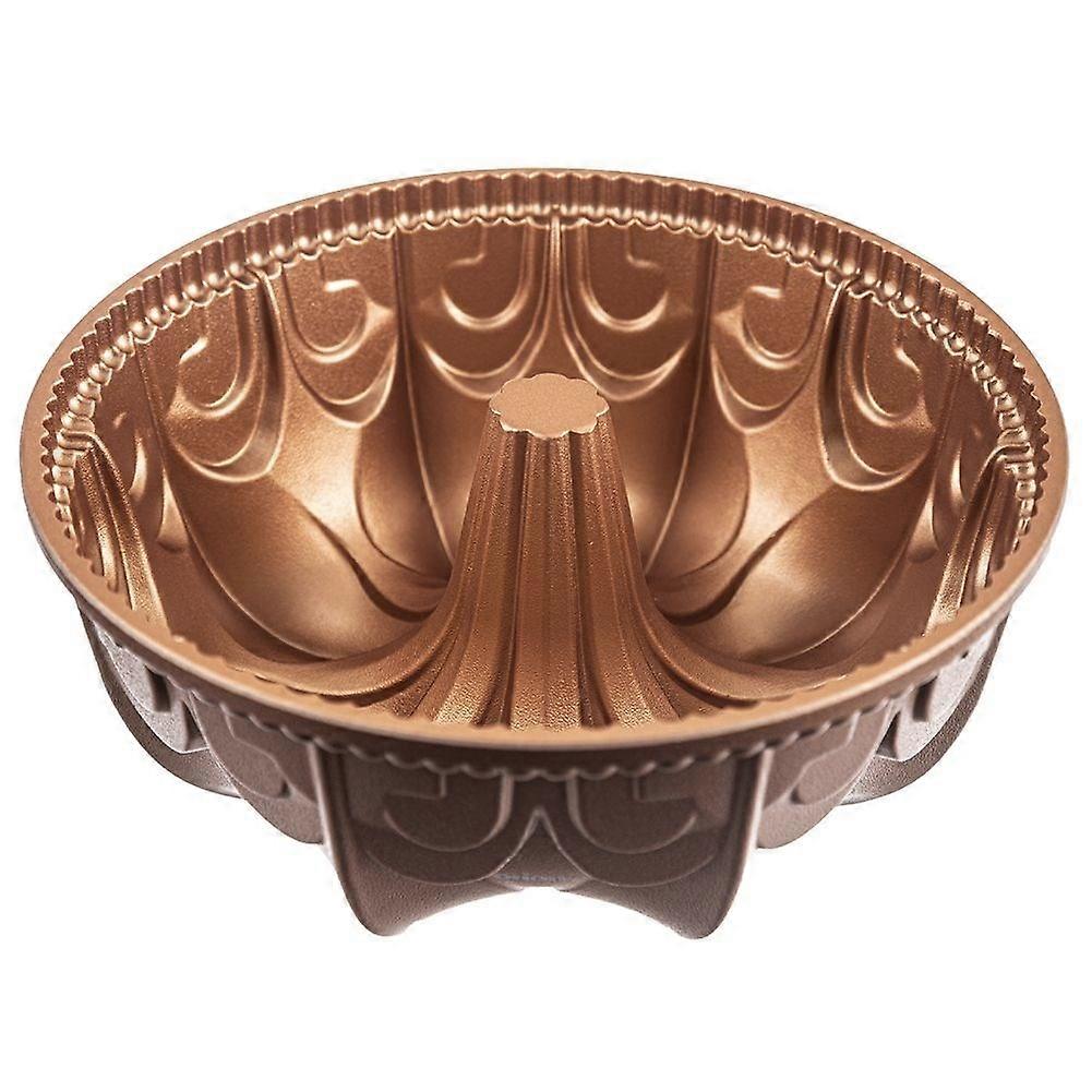 Round aluminium baking tin with non-stick coating